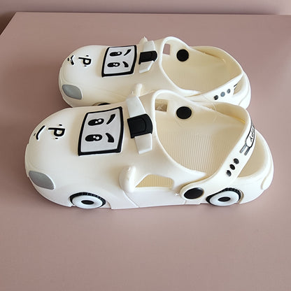 Car PVC Slippers [White]