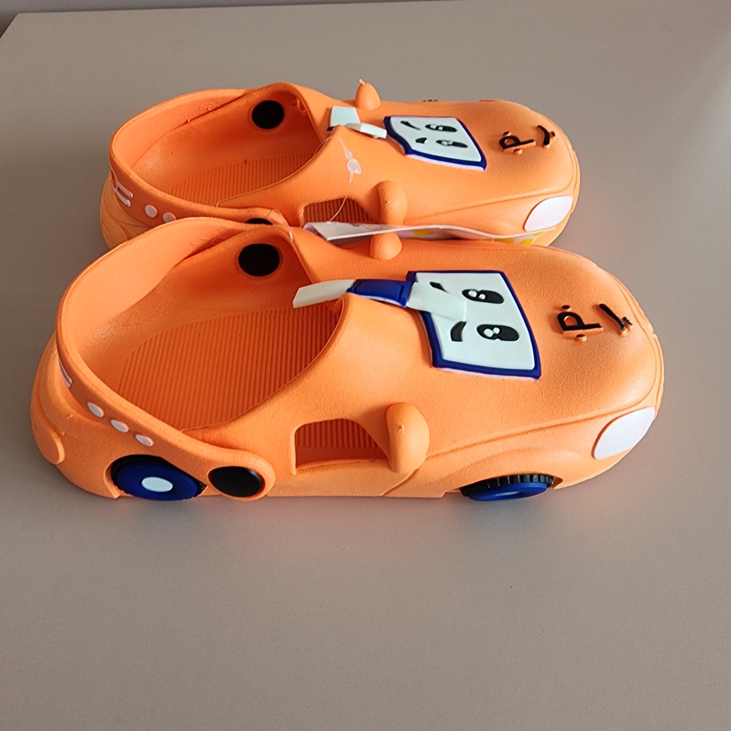 Car PVC Slippers [Orange]