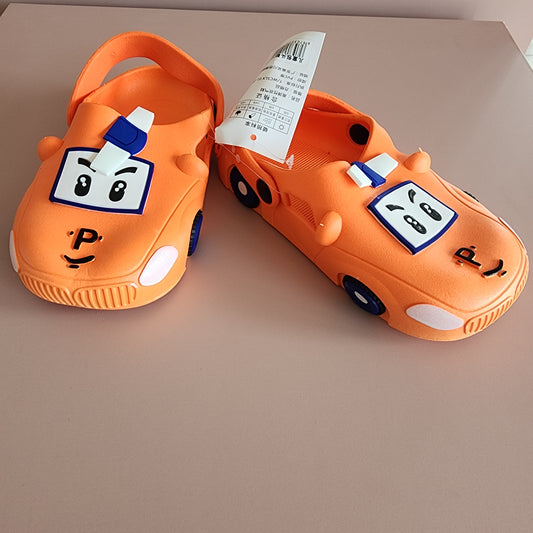 Car PVC Slippers [Orange]