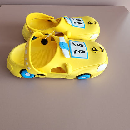 Car PVC Slippers [Yellow]