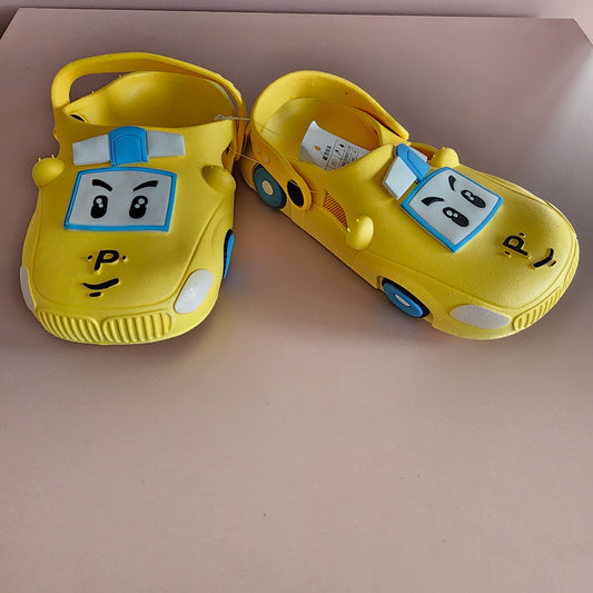 Car PVC Slippers [Yellow]