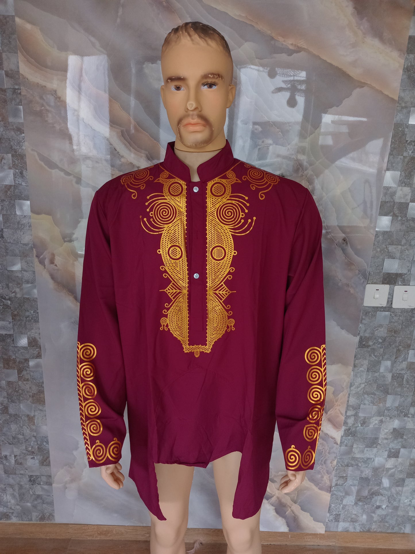 Mahraja Long Shirt [Wine]