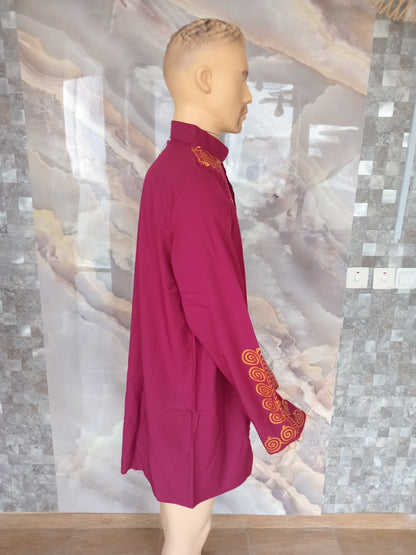 Mahraja Long Shirt [Wine]