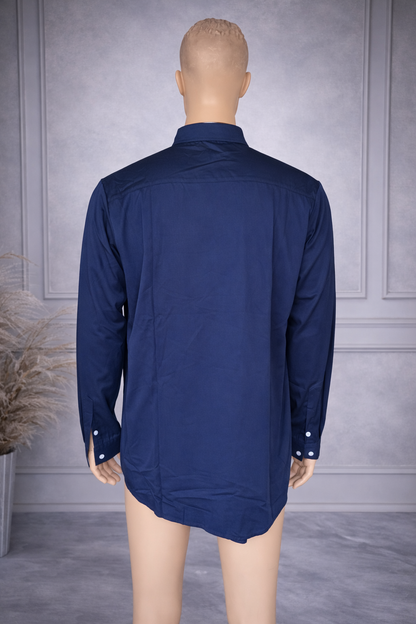 V Fancy Shirt [Navy Blue]