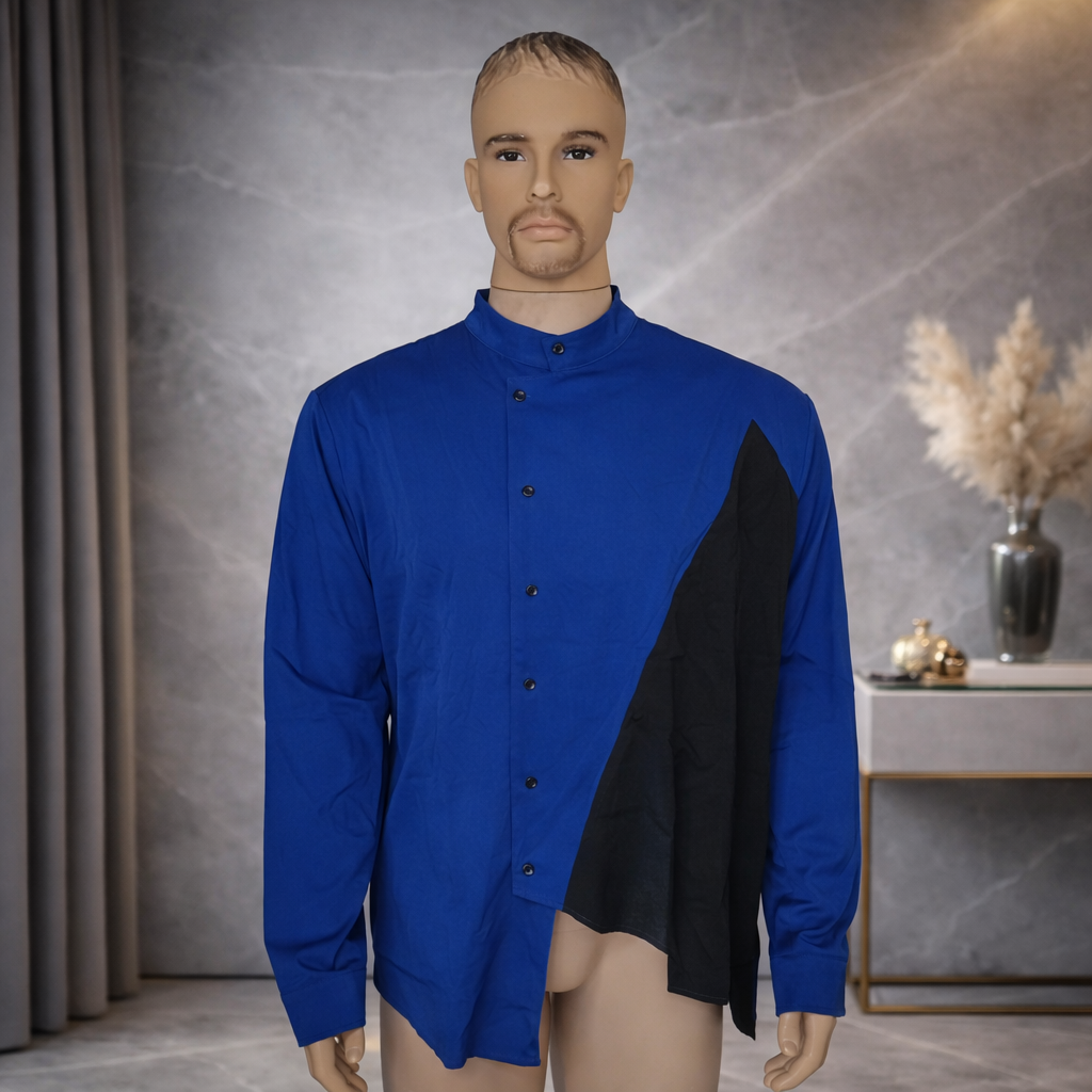 Fitted Zig Shirt [Blue]