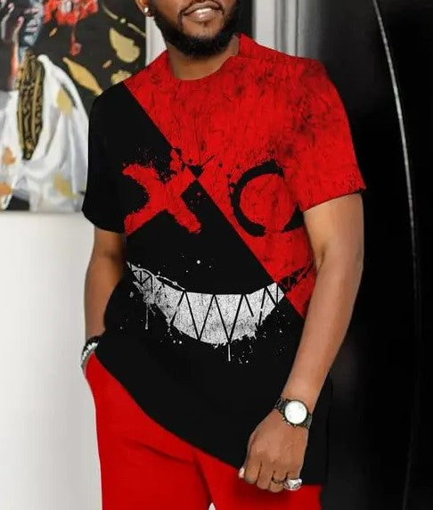 X face T-Shirt [Black/Red]