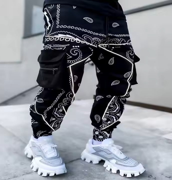 African Lion Cargo Trousers [Black]